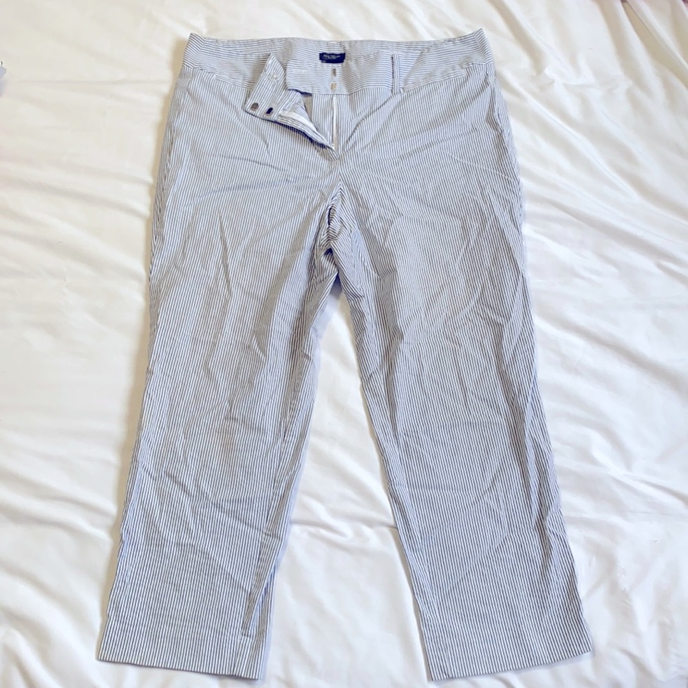 Ann Taylor Striped Ankle Pant
